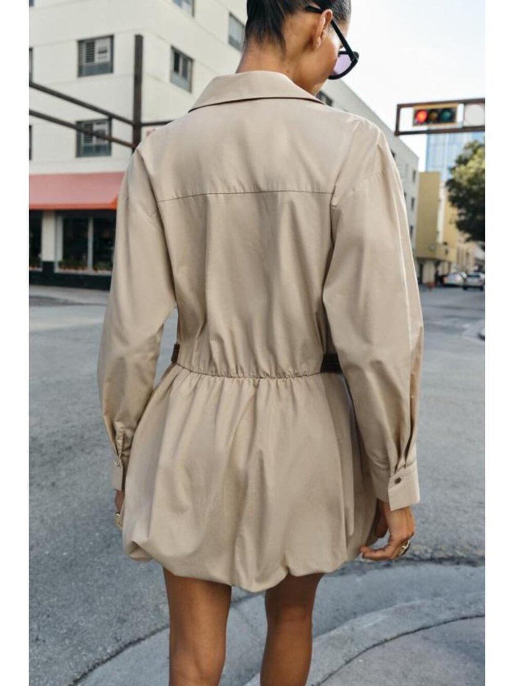 ZARA SHORT BALLOON DRESS - Picture 8 of 10